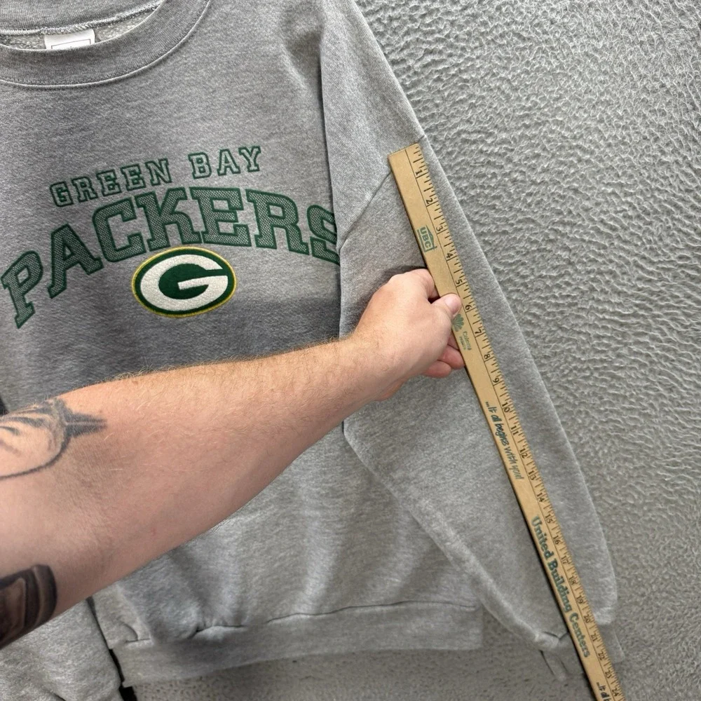 Vintage Green Bay Packers Sweatshirt Adult XL Gray Crewneck NFL Football Y2K‎
